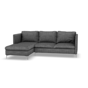 Gray L shaped couch