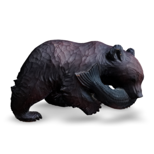 Wood-carved bear